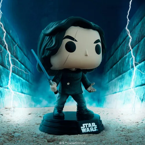 Miniatura 2 de Funko POP Star Wars: Rise of Skywalker - Ben Solo con cabezal de vinilo de sable azul, multicolor, estándar (51480)