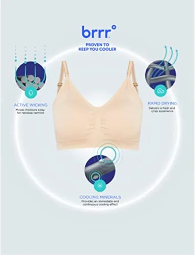 Miniatura 5 de Sujetador de maternidad y lactancia sin costuras para mujer con copas BRRR TRIPLE CHILL A-D+