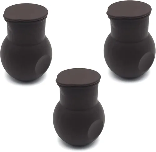 Miniatura 11 de 3 piezas de silicona Chocolate Melting Pot, salsa de mantequilla leche microondas hornear herramienta de vertido Blacl+Verde+Rojo