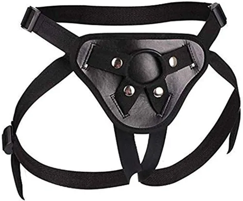 Miniatura 3 de JARRAS Arnés con correa para mujer, bragas negras sin tirantes con cinturón ajustable para parejas, IOE, Negro