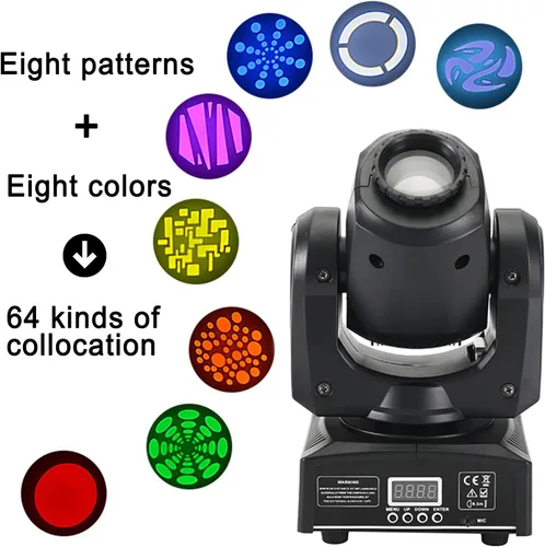 Miniatura 5 de Cabeza móvil 120 W 8 Gobo Iluminación de escenario RGBW LED DJ DMX Beam Bar Disco Party Light para Fiesta Boda Cumpleaños Navidad Vacaciones