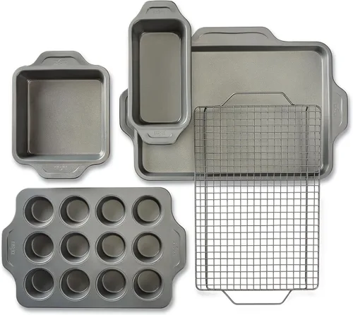 Miniatura 14 de All-Clad Pro-Release - Juego de utensilios antiadherentes para hornear, 10 piezas, aptos para horno, media hoja de 450 °F, bandeja para galletas