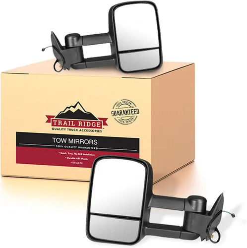 Miniatura 36 de Trail Ridge Juego de espejos de remolque de 2 piezas para el lado del conductor y del pasajero compatible con Ford F-150 FO1320479 FO1321479