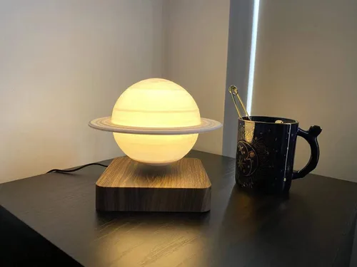 Miniatura 5 de Luz nocturna de luna magnética flotante planeta lámpara interior impresión 3D LED cabecera enfermería regalo creativo lámpara de mesa