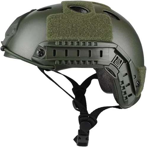 Airsoft PJ Style - Casco táctico rápido para paintball Verde OD