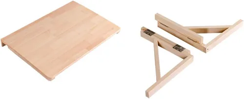Miniatura 7 de Mesa flotante de hojas colgantes para montar en la pared, mesa de comedor plegable de madera maciza, escritorio de computadora multifunción, mesa