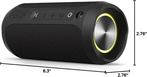 Miniatura 7 de EDUPLINK - Bocina portátil inalámbrica con Bluetooth impermeable IPX7 con bocinas de mayor sonido, 20 W con interruptor y conexión Bluetooth, modo