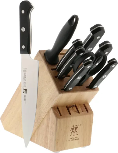 ZWILLING Juego de 10 bloques de cuchillos gourmet Negro