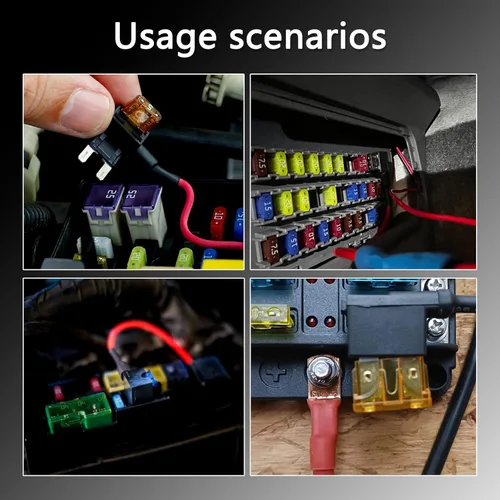 Miniatura 7 de BFXM 16 Pack 4 Tipos 12V Adaptador de Fusibles para Añadir Circuito en Coche, Adaptadores de Fusibles Mini Micro2 y de Bajo Perfil para Coches, 16