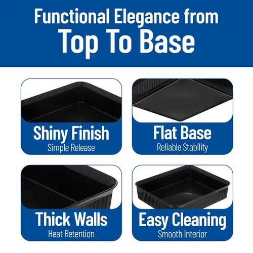 Miniatura 4 de Carlisle FoodService Products Black Deli Crock – 811203 Deli Tray for Refrigerator, Rectangular Food Storage for Cold Items, Commercial Buffet Use