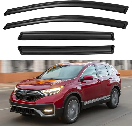 Miniatura 29 de YQAUTEC Viseras de Ventana Protectores de Lluvia para Honda Civic 2022 2023 2024 2025 2026, Deflectores de Viento de Ventilación de Ventana Fuera