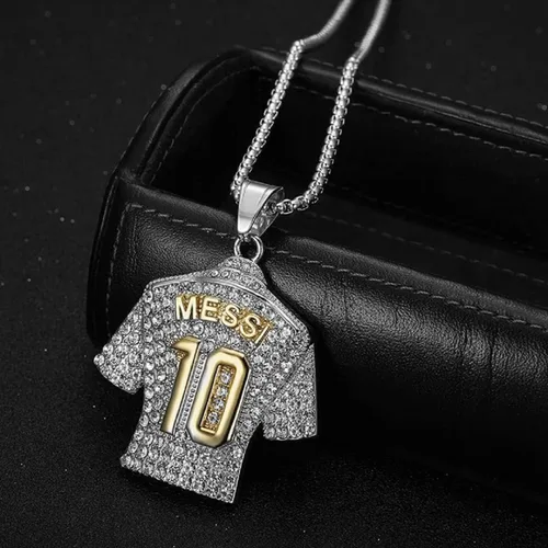 Miniatura 3 de Number 10 Soccer Jersey Pendant, No. 10 Jersey Soccer Necklace for Men, Number 10 Football Necklace Soccer Charm Jewelry, Rock Soccer Jersey