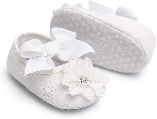 Miniatura 5 de Ohwawadi Zapatos de bebé para niña zapatos planos Mary Jane de princesa para vestido de boda zapatos de cuna para recién nacidos bebés bebés