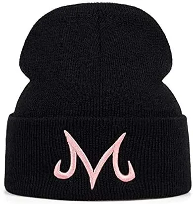 Miniatura 3 de Jun Nueva marca Majin Buu invierno sombrero de algodón de punto sombrero de punto Beanie Hat para rosa negro (rosa), Rosado