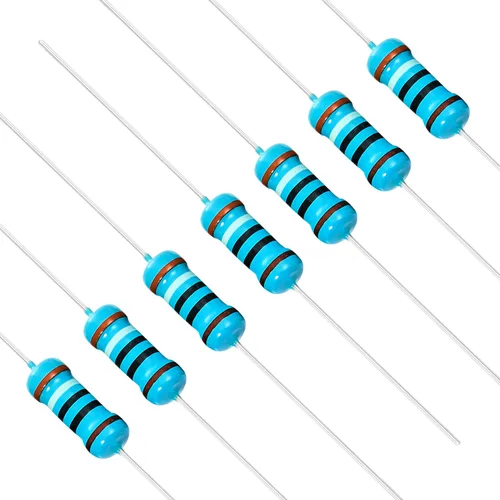 Miniatura 17 de Chanzon 50 piezas 1 W 10 Ω ohm Resistencia de película metálica fija de tolerancia 0.01 ±1% 10R MF Resistencias de agujero pasante con limitación