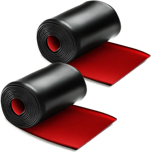 muekzru 2 faldas laterales universales de 7.2 x 5.1 pulgadas para automóviles, faldas laterales universales de goma antiarañazos, protectores de