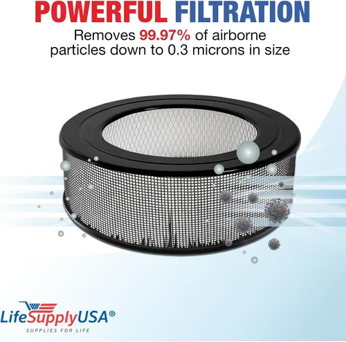 Miniatura 3 de 62500 Filtro HEPA de repuesto compatible con purificador de aire Sears Kenmore 83236, 83256 de LifeSupplyUSA