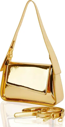 TRBSXRT Y2K - Bolso de mano para mujer, bolso de noche con purpurina de cuero, bolsos de fiesta, bonitos bolsos metálicos para el hombro