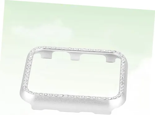 Miniatura 9 de Aleación de aluminio brillante Rhinestone Smartwatch Funda protectora parachoques para serie Sport Edition Plata