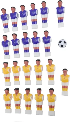 Miniatura 3 de Bnineteenteam Futbolín de repuesto para hombre, 22 piezas de futbolín con pelota, muñecos de resina, para mesa de 4.6 ft