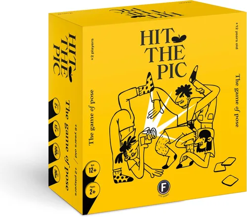 Juego de fiesta Hit The Pic – Combina la postura en un juego rápido en equipo con improvisación y movimiento, perfecto para grupos y noches de juego