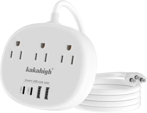 Miniatura 9 de European Travel Plug Adapter with USB C, Multi Country Outlet Adapter with 3 AC Outlets and 4 USB Ports, Type A/C/G/I Plug Adapter for US to Most of