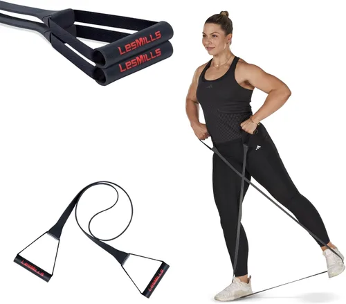 Les Mills™ SMARTBAND Extreme™ Bandas de entrenamiento con asas para mujeres y hombres, bandas de resistencia para entrenamiento, bandas elásticas