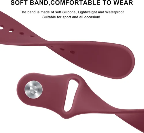 Miniatura 3 de Bandas de silicona para Amazfit Bip 3 Pro/Bip U Pro/GTR de 1.654 in, 0.787 in, paquete de 3 pulseras de repuesto suaves de liberación rápida