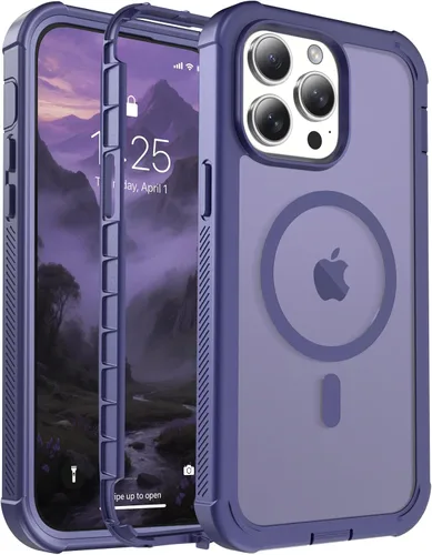 Miniatura 93 de jaroco - Funda magnética compatible con MagSafe para iPhone 11 de 6.1 pulgadas; protección de grado militar contra caídas, de doble capa