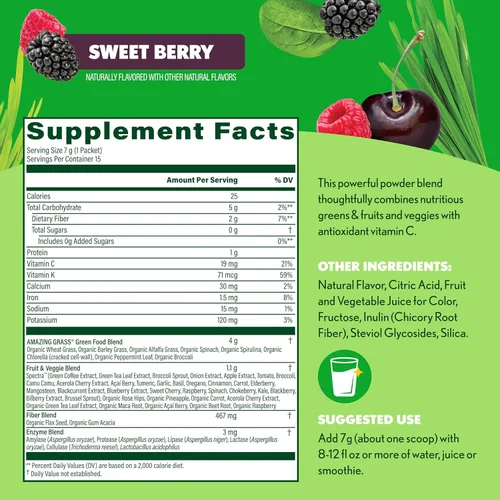 Miniatura 3 de Increíble hierba verde súper alimenticia antioxidante: Antioxidante orgánico a base de plantas y polvo de hierba de trigo para recuperación completa