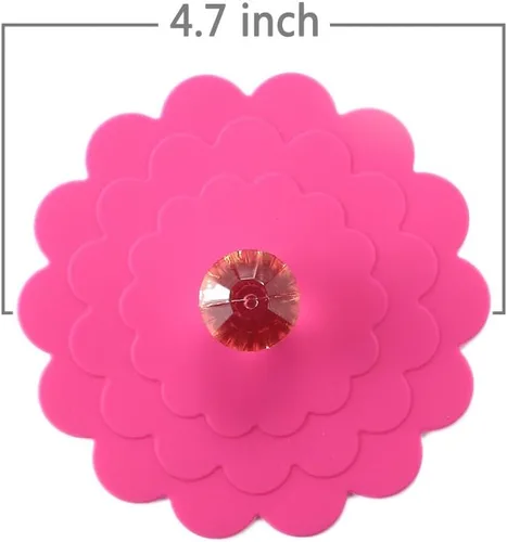 Miniatura 6 de Juego de 6 tapas de silicona extra grandes para taza de camping, tapas universales para tazas de té, tapas universales para bebidas, cubierta