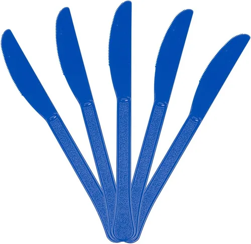 Miniatura 5 de JAM Paper Premium Utensils Party Pack - Cuchillos de plástico - Fucsia rosa intenso - 48 cuchillos desechables/paquete