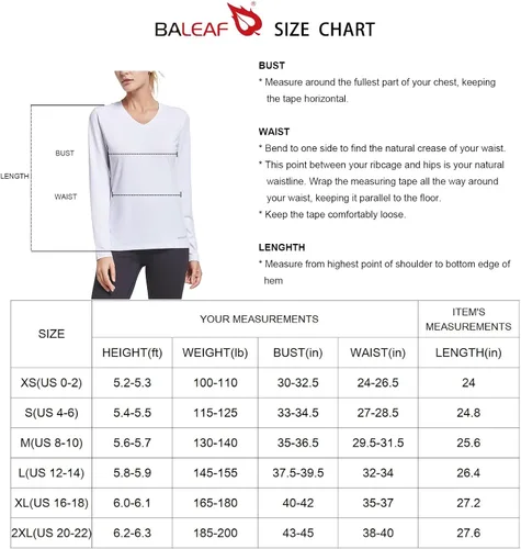 Miniatura 7 de BALEAF Women's Long Sleeve Running Shirts Workout Tops Athletic Active Quick Dry Soft Lightweight
