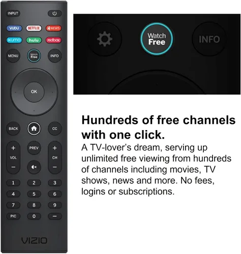 Miniatura 4 de VIZIO SmartCast - Control remoto universal – Reemplazo remoto inteligente para todos los televisores VIZIO – Control remoto infrarrojo requiere 2