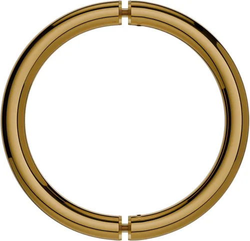 Miniatura 14 de BRIXWELL HC-6BTB-ACP - Manija de puerta de ducha de estilo circular de centro a centro de 6 pulgadas, montaje trasero con cobre antiguo