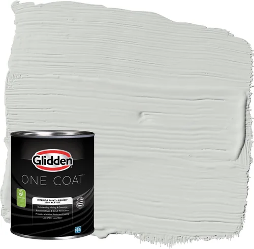 Miniatura 45 de Glidden Pintura Interior + Imprimación: Gris/Plata Antigua, Una Capa, Satinado, 1 Galón