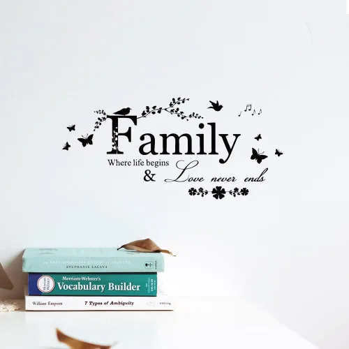 Miniatura 6 de Blinggo - Calcomanías de vinilo despegables, para pared, diseño de cita/texto, decoración del hogar