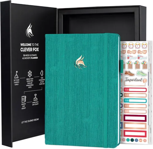 Miniatura 8 de Clever Fox Ultimate Achiever's Goal Planner - Diario de enfoque y productividad de 90 días. Planificador organizador diario, semanal y mensual sin