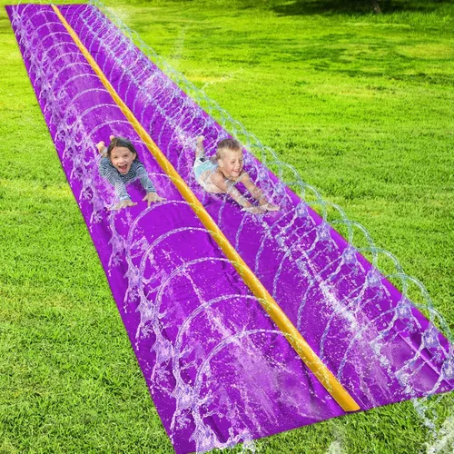 Stargo 18 x 5 pies, toboganes de agua para niños, tobogán acuático para niños en el patio trasero, juguetes acuáticos de verano divertidos al aire