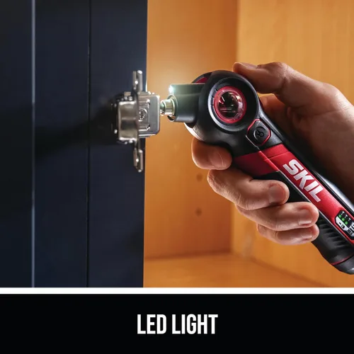 Miniatura 11 de SKIL - Destornillador recargable Twist 2.0 de 4 V con cabeza giratoria, ajuste de torque, cable de carga USB-C y juego de 2 brocas - SD5619-01