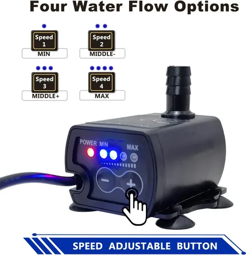 Miniatura 3 de Bomba Automática de Sumidero Pequeña para Deshumidificador, Elevación de 13 Pies, Control de Flujo de 4 Niveles, Bomba de Agua Sumergible con Sensor