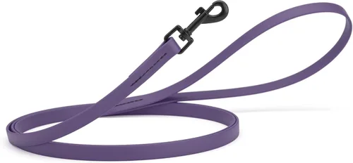 Miniatura 103 de Dogline Biothane - Correa impermeable para perro, correa de nailon tejido con revestimiento fuerte, con herrajes negros, a prueba de olores, fácil