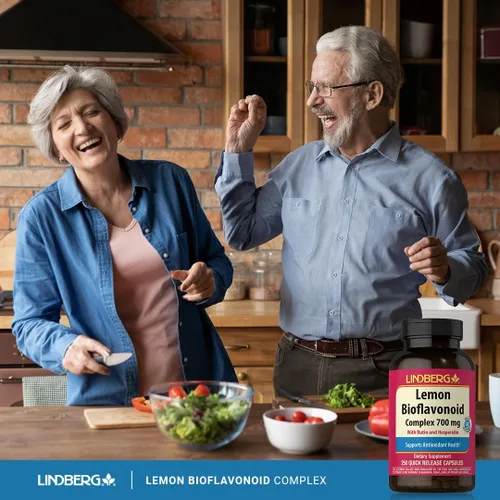 Miniatura 5 de Lindberg Complejo bioflavonoide de limón 700 mg 250 cápsulas Suplemento con rutina y hesperidina Sin OMG, sin gluten