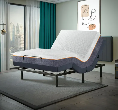 Miniatura 13 de Irvine Home Collection Base de cama ajustable de tamaño individual XL, características cargadas, gravedad cero, sin ronquidos, posiciones de memoria
