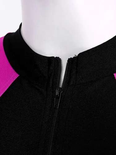 Miniatura 6 de Traje de baño con cremallera frontal para mujer, traje de baño atlético, surf, pantalones cortos
