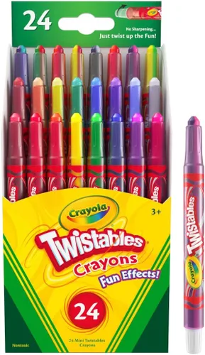 Miniatura 2 de Crayola Twistables - Crayones para niños (24 unidades) sin afilar, suministros para colorear para niños pequeños, menos desorden, relleno de media