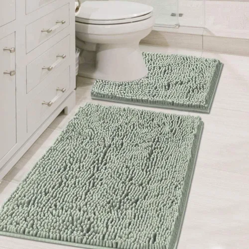 Miniatura 17 de H.VERSAILTEX Alfombras de Baño para Baño Antideslizantes de Felpa Chenille Extra Suaves y Absorbentes para Cuarto de Ducha Lavables a Máquina