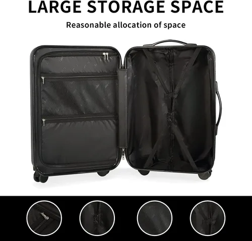 Miniatura 6 de Fanskey Equipaje, Maleta de 3 piezas con ruedas giratorias, Hardshell, Ligero, TSA Lock, Verde oscuro, Fanskey