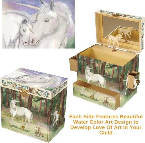 Miniatura 3 de Caja de música Enchantmints joyero de unicornio