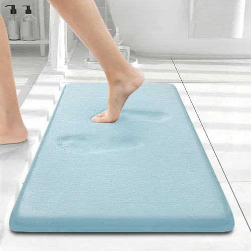 Miniatura 142 de Smiry Tapetes de Baño de Espuma Viscoelástica 36 x 24 pulgadas, Tapetes de Baño Extra Suaves y Absorbentes, Alfombra Antideslizante Lavable